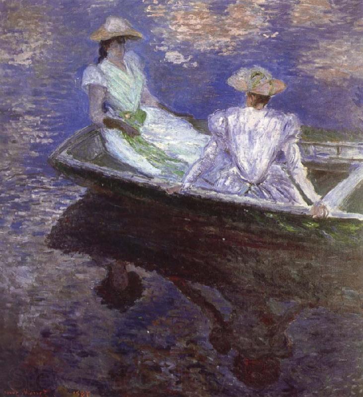Claude Monet Young Girls in the Rowing Boat